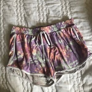 Tie dye shorts
